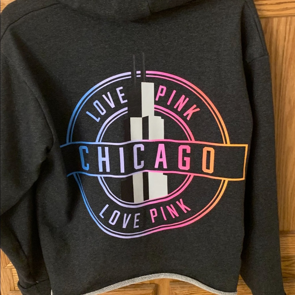 A Pink Chicago Hoodie